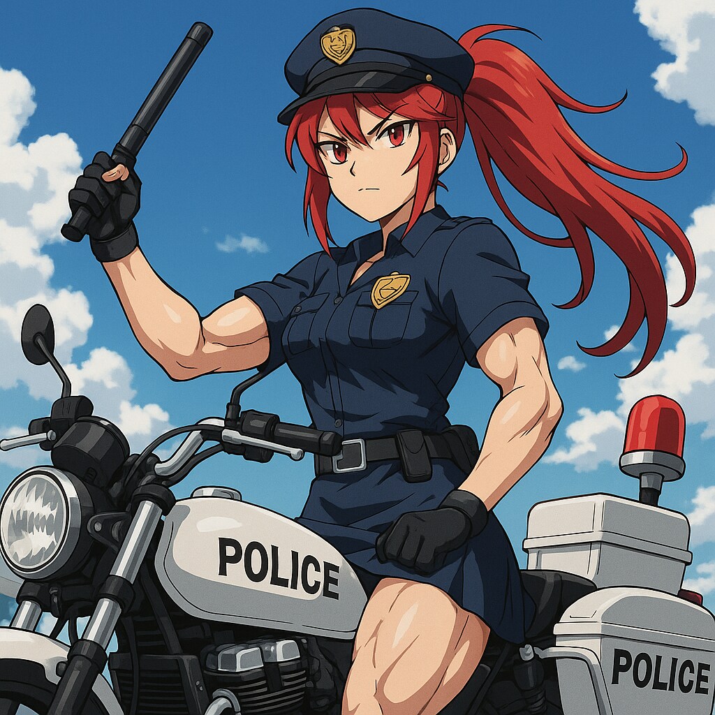 赤ぽに婦警さん