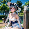 アズールレーン.イラストリアス風／指揮官さま、ご機嫌よう。イラストリアスが着任しましたわ。愛と平和をこの海に、聖なる光をあなたに〜／１００３ 3枚目