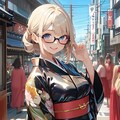 ツヤテカ着物🌟＋👘＝🎇 2枚目
