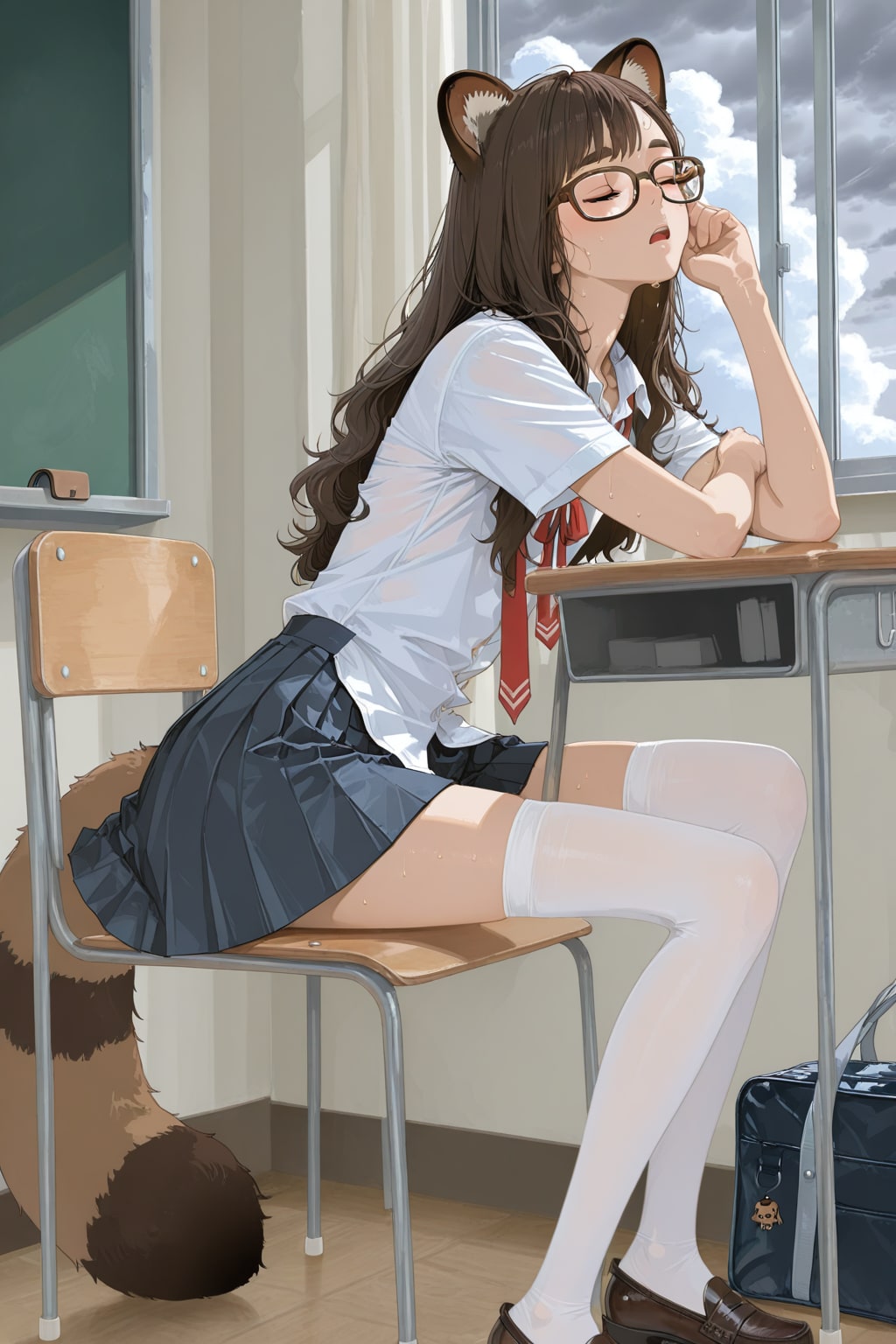 細ダヌ着崩し