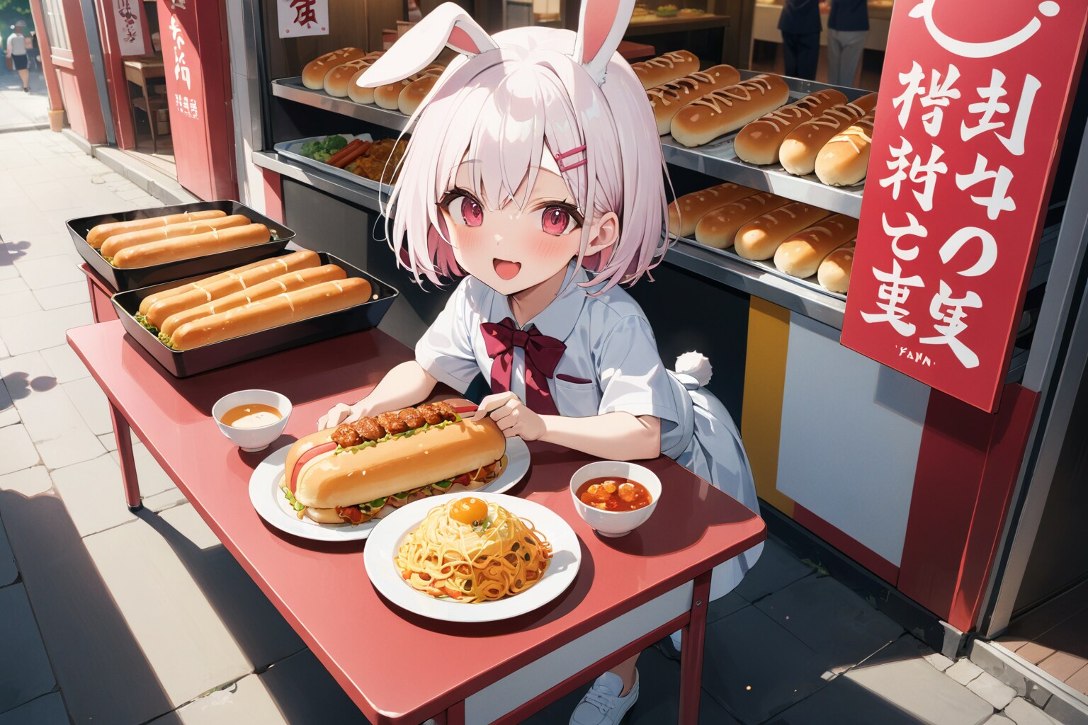 焼きそばパンチャレンジ　2024-11-12 | の人気AIイラスト・グラビア