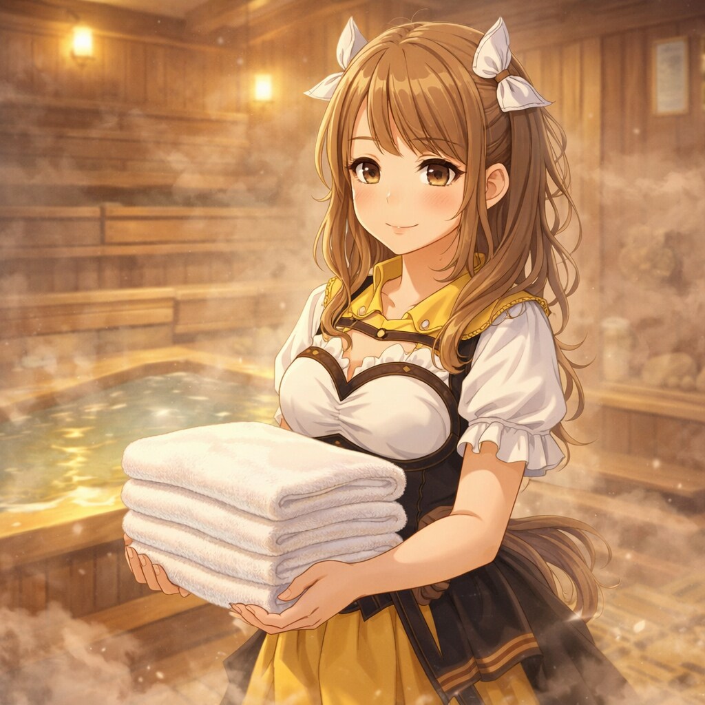 温泉宿の看板娘