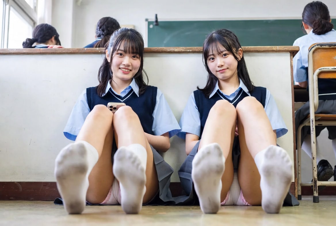 足裏とパンチラ
