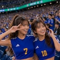 スタジアムの勝利の女神たち！全力応援サポーター 5枚目
