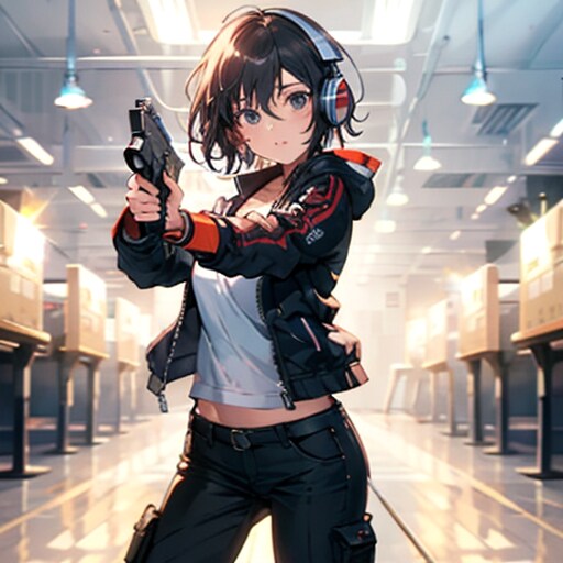 射撃練習 | の人気AIイラスト・グラビア