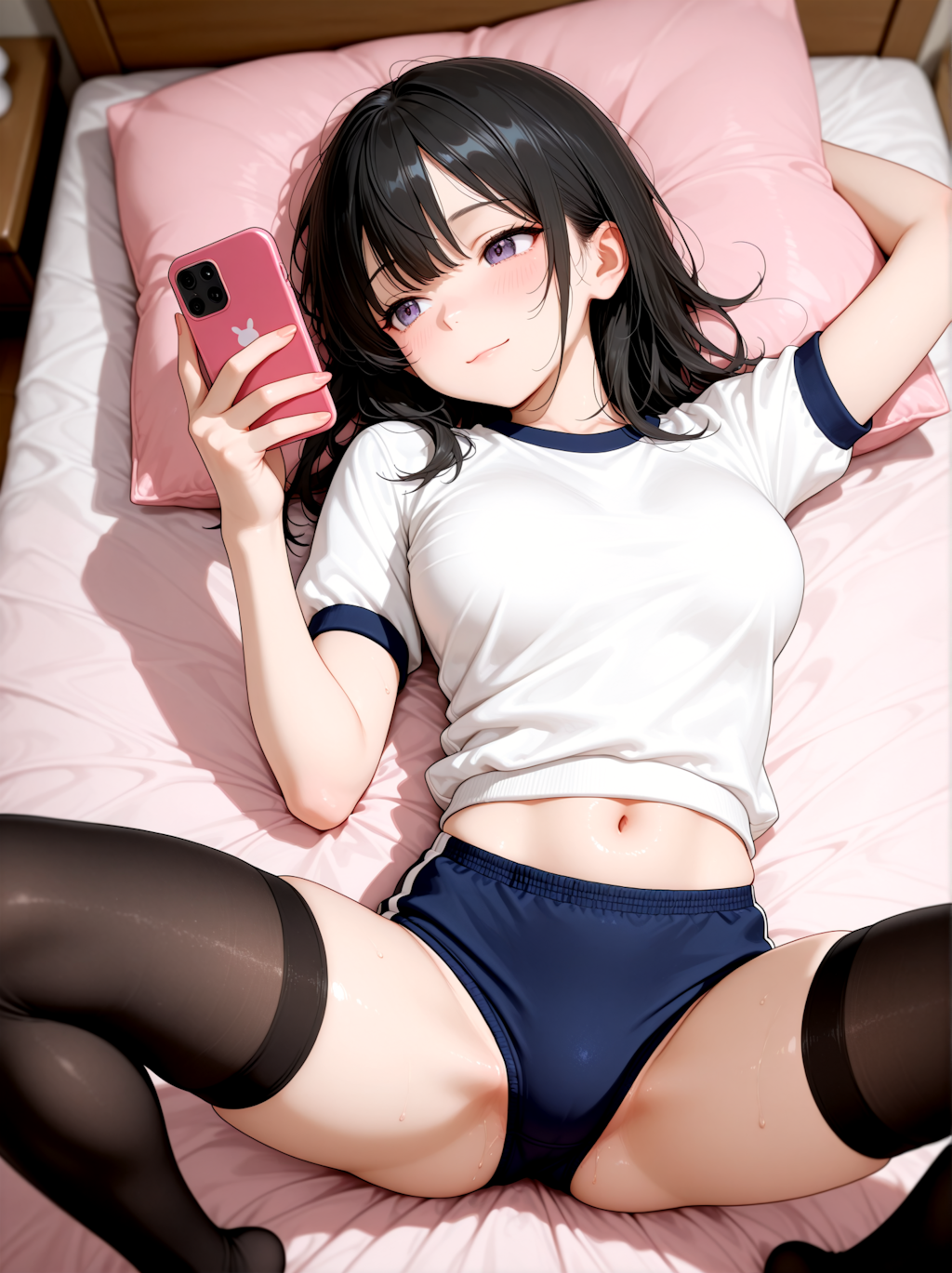 スマホに夢中な女の子