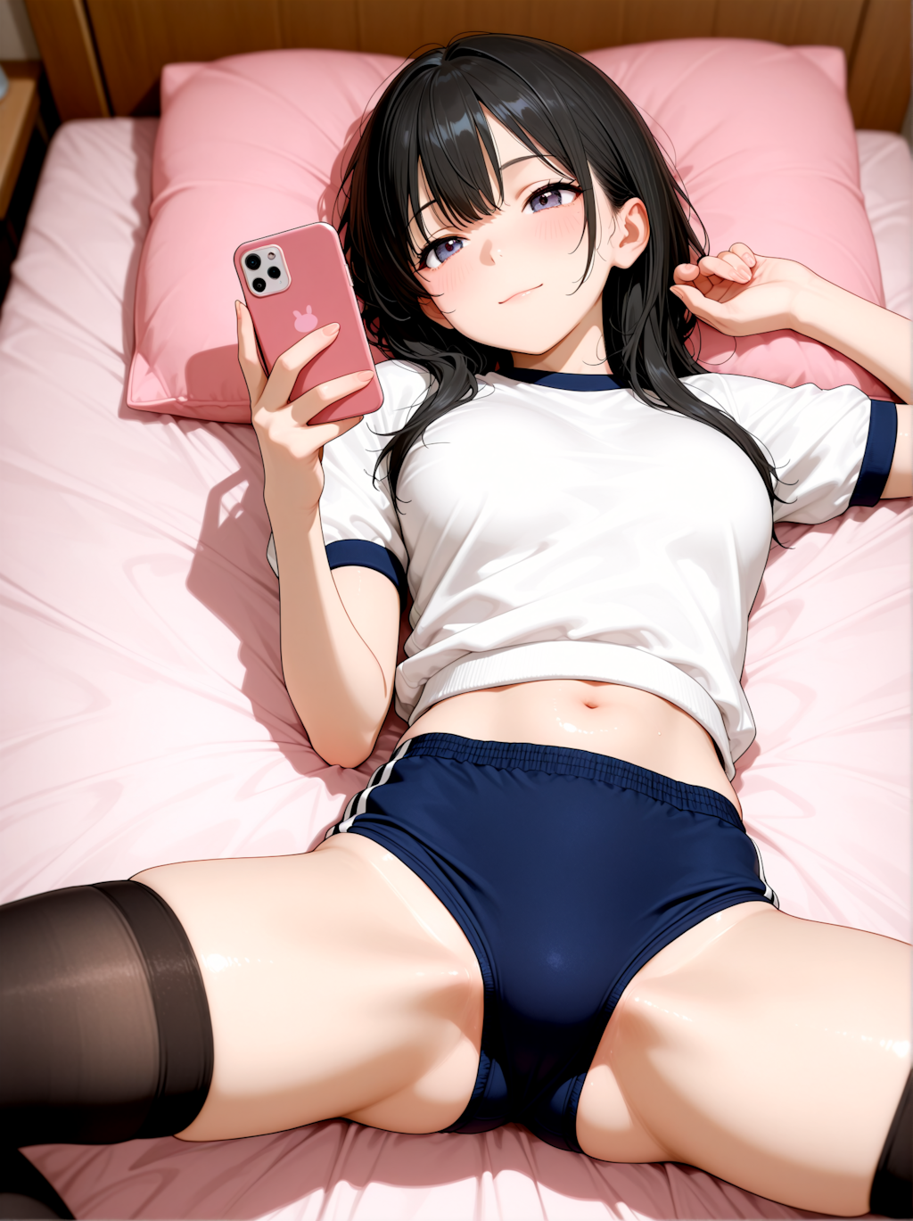 スマホに夢中な女の子