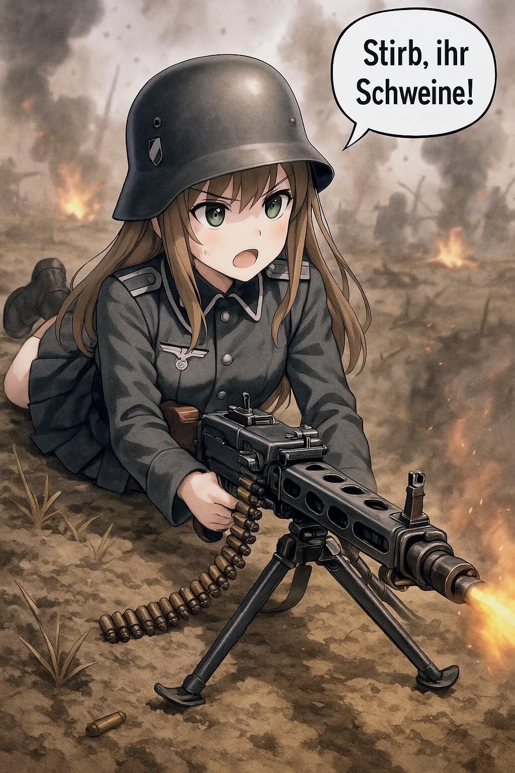 MG42マシンガンお姉やん💥