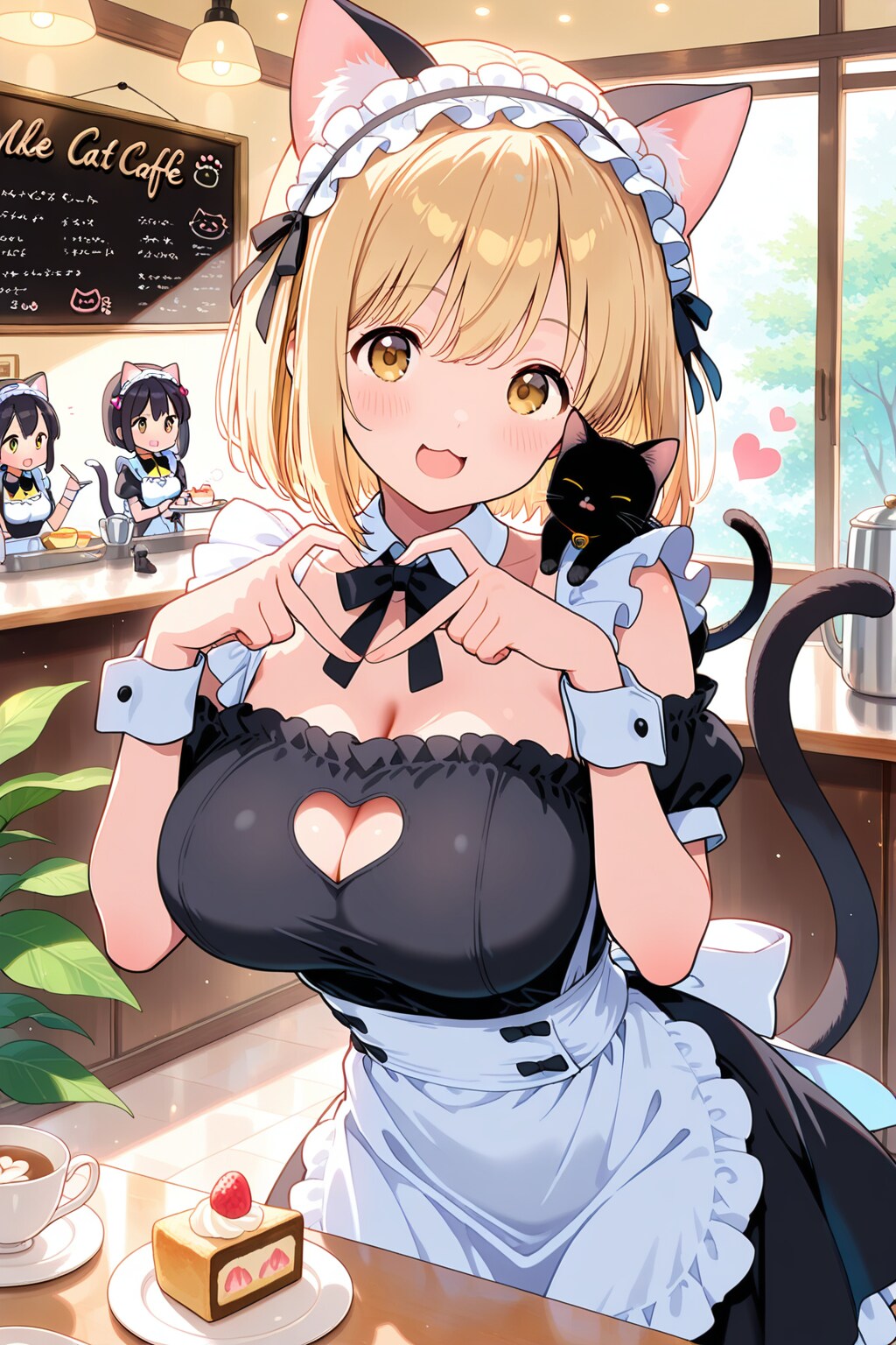 猫メイドカフェ | の人気AIイラスト・グラビア
