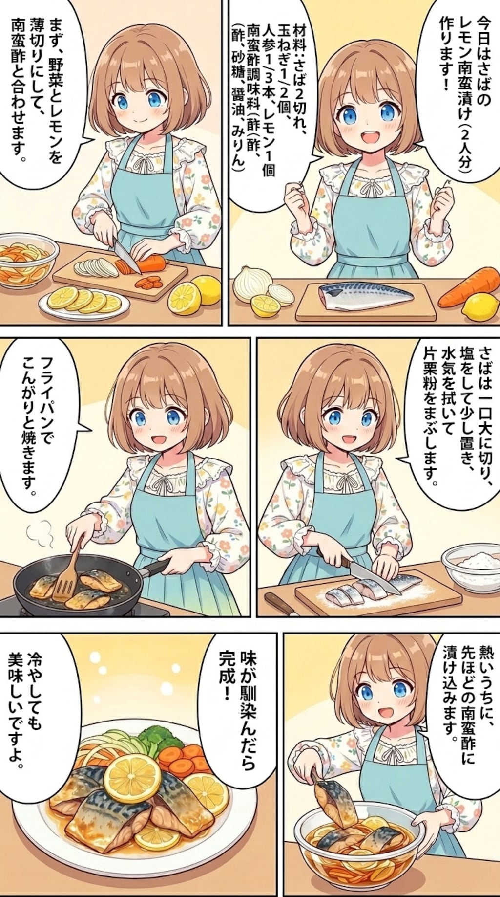 さばのレモン南蛮漬け