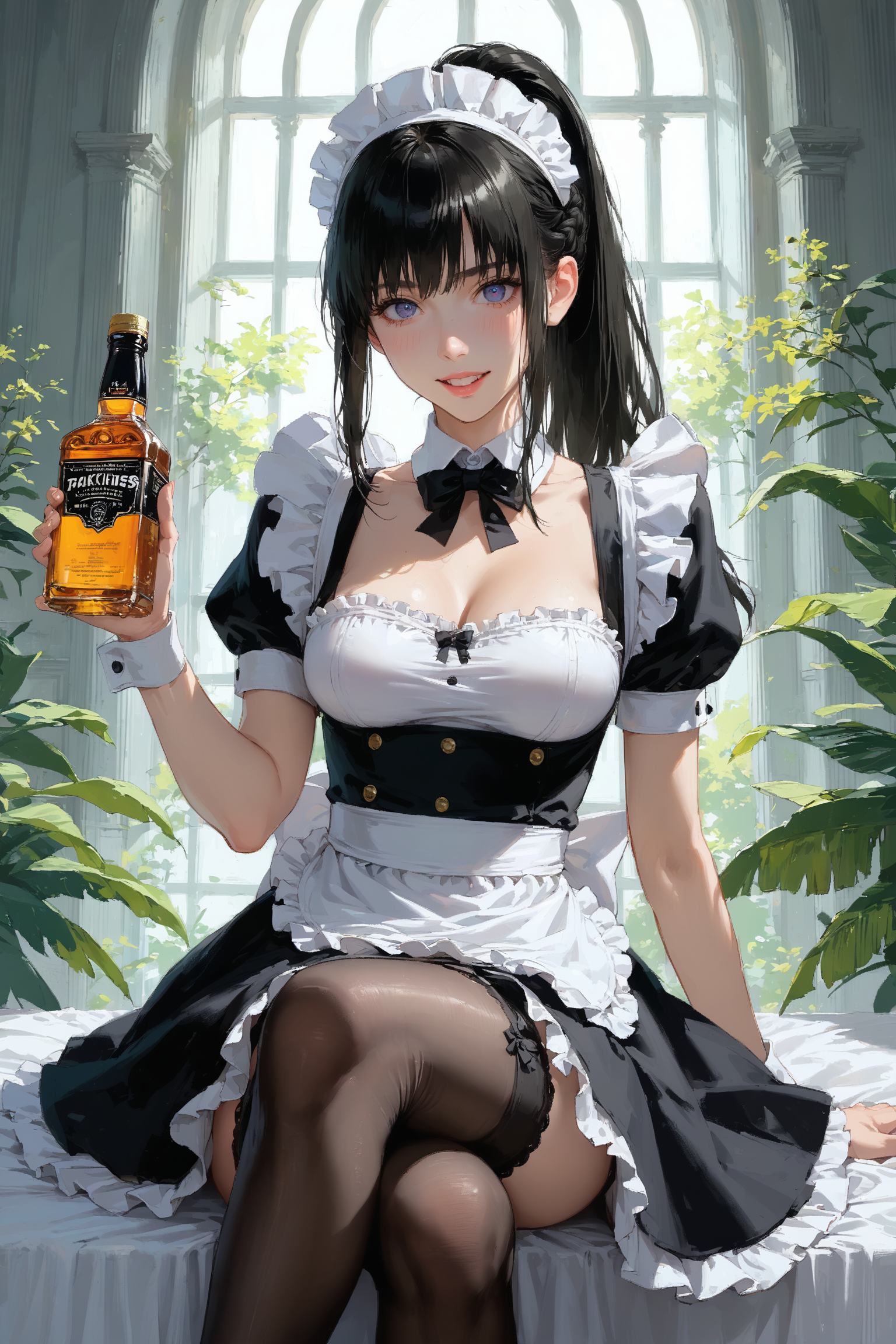 ウイスキーとメイドさん