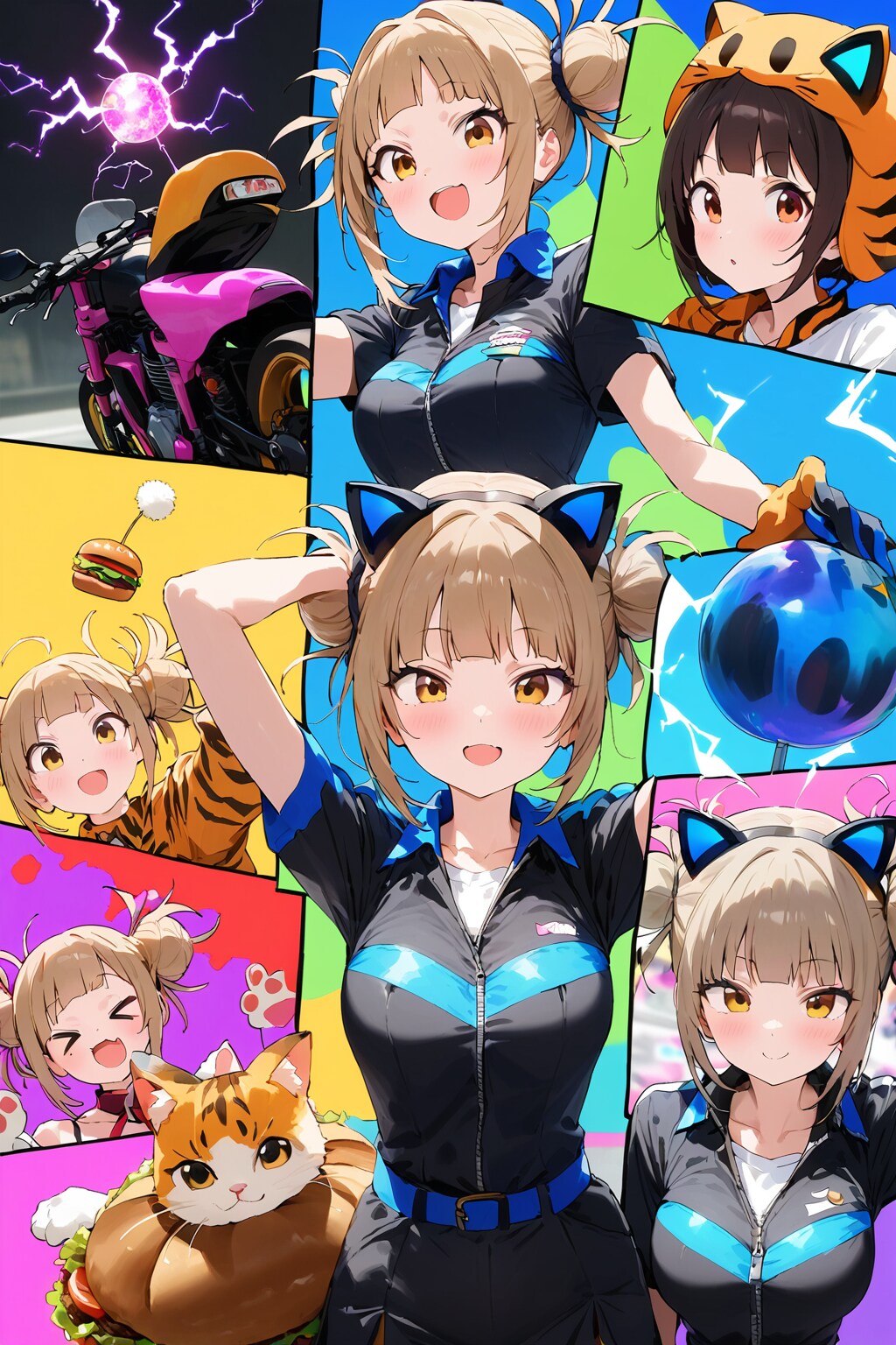 レースクイーンのお団子ちゃん | の人気AIイラスト・グラビア