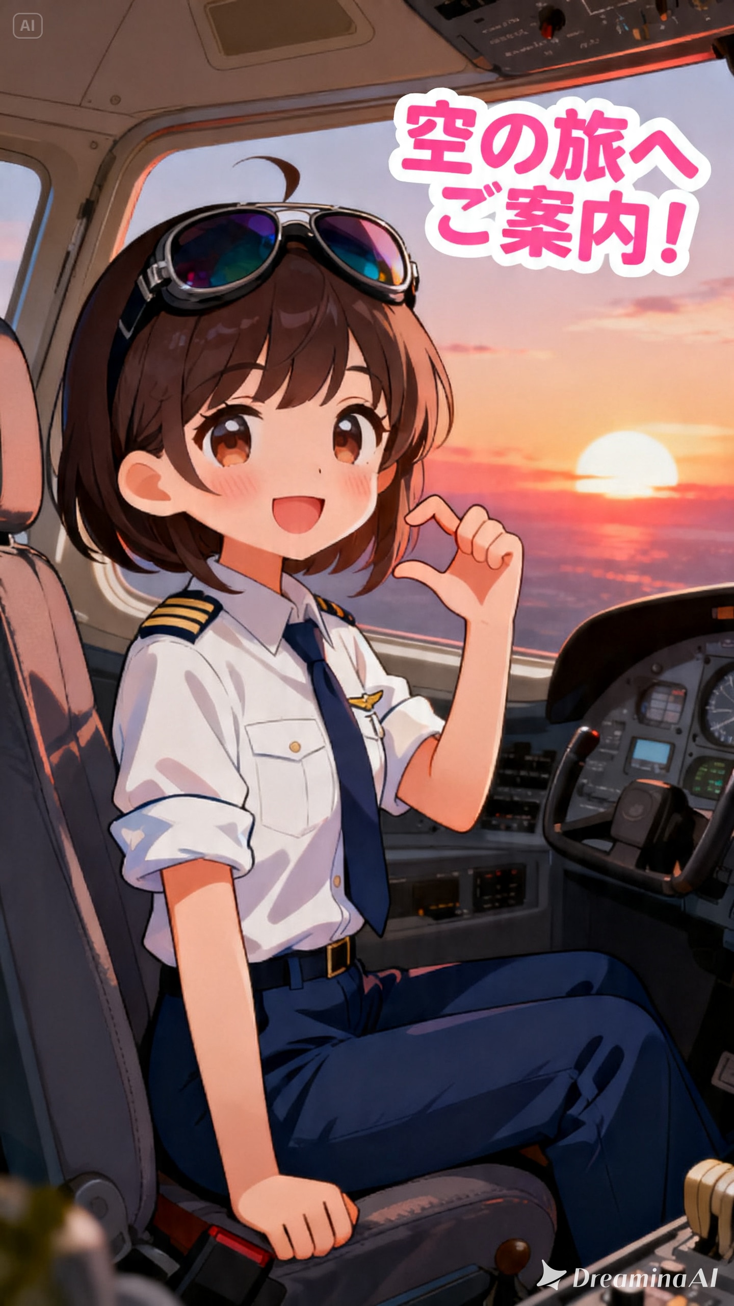 【真夏のミラパンツ祭】パイロットのパンツスタイル | の人気AIイラスト・グラビア