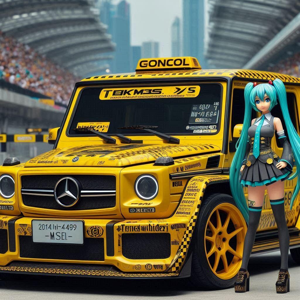 メルセデスベンツG500Lイエロータクシー