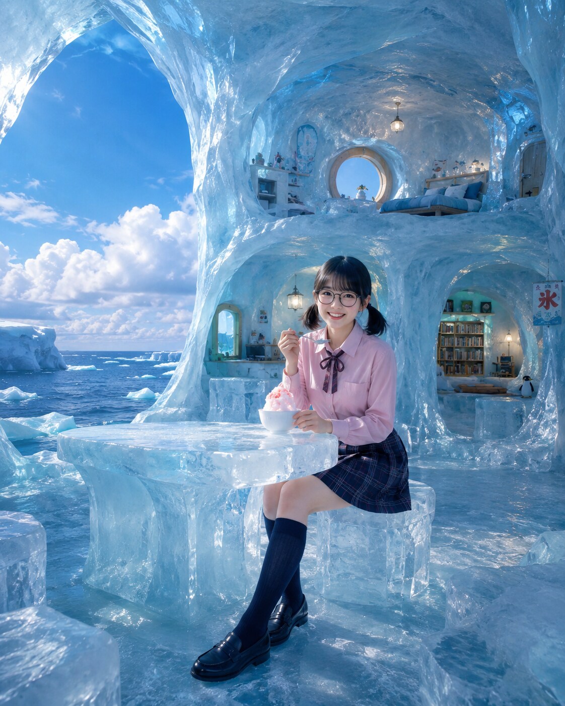 のびかちゃん大氷山の小さな家