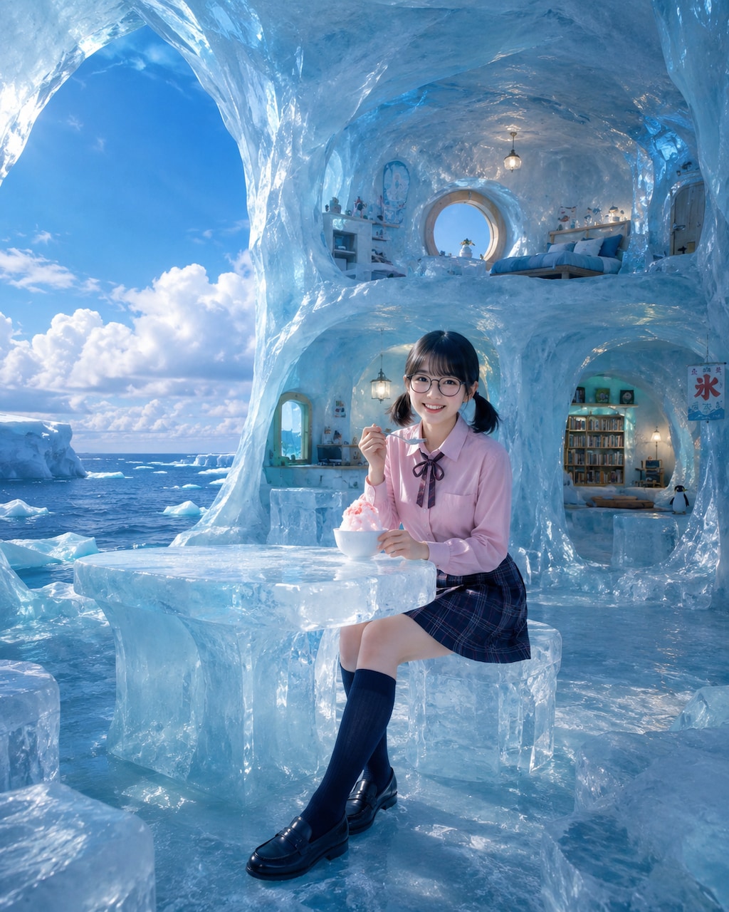 のびかちゃん大氷山の小さな家