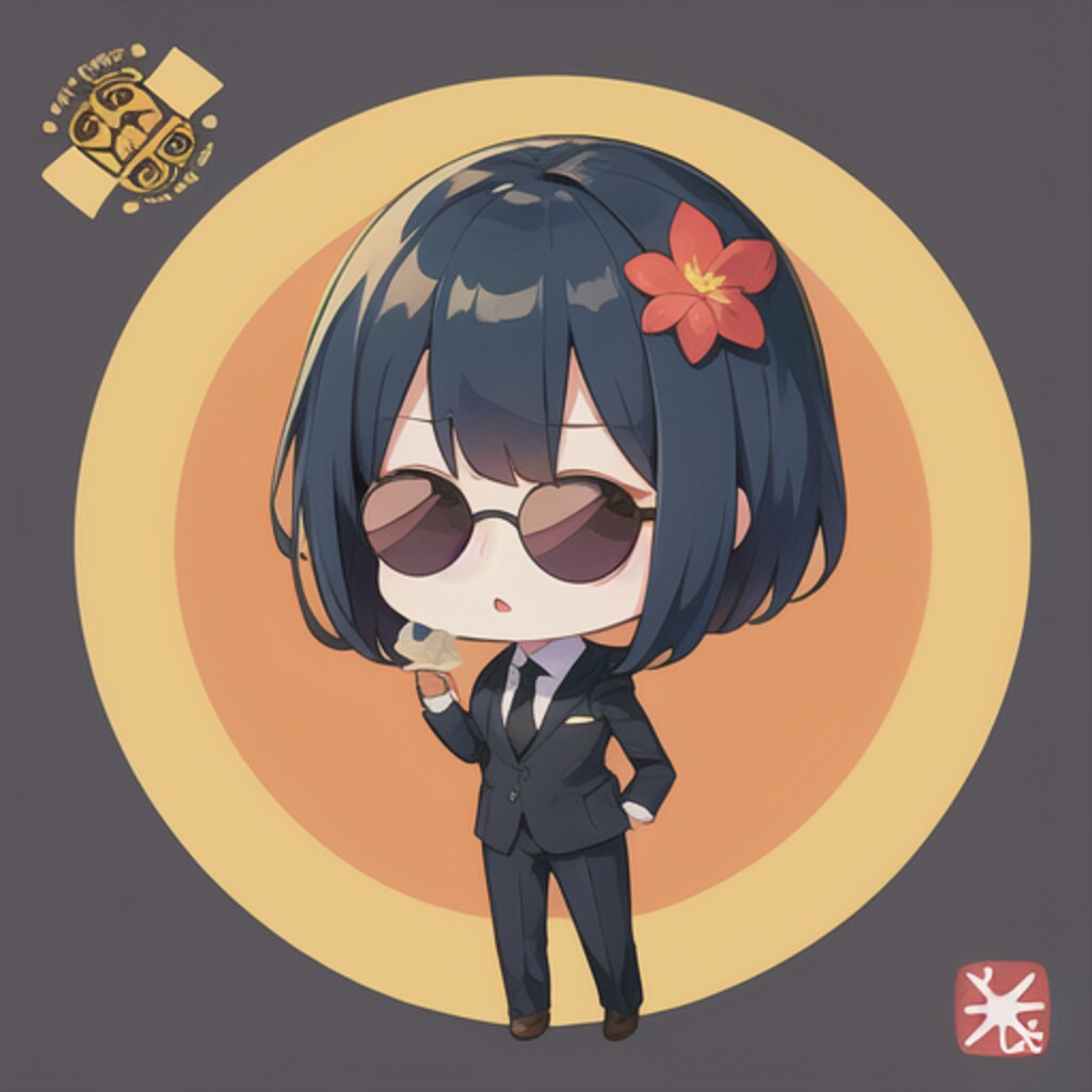 ハ◯ターステッカー風(オマケ)