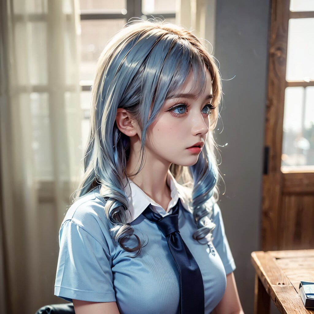 横顔で春の制服祭り