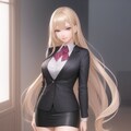 スーツを着た金色の髪の少女 3枚目