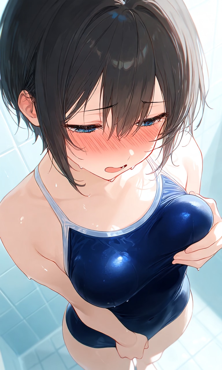 スク水の中に潜む幼馴染の熱