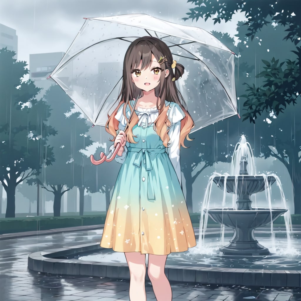 雨の待ち合わせも悪くないかな