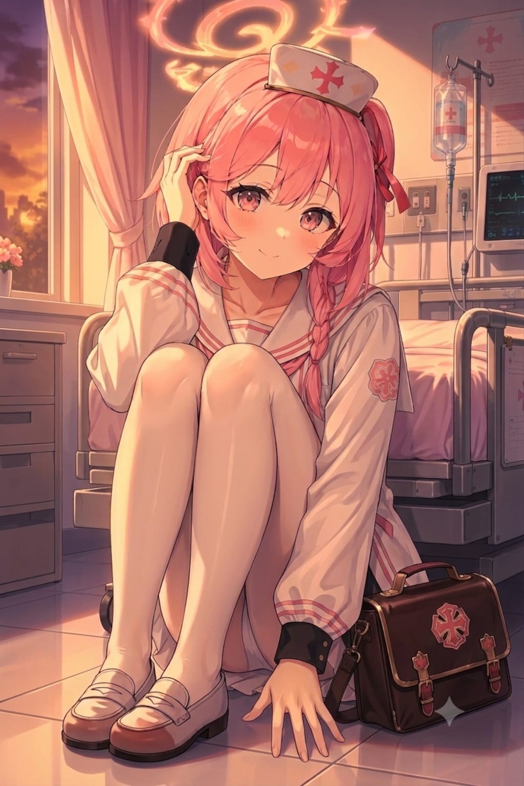 夕暮れの保健室