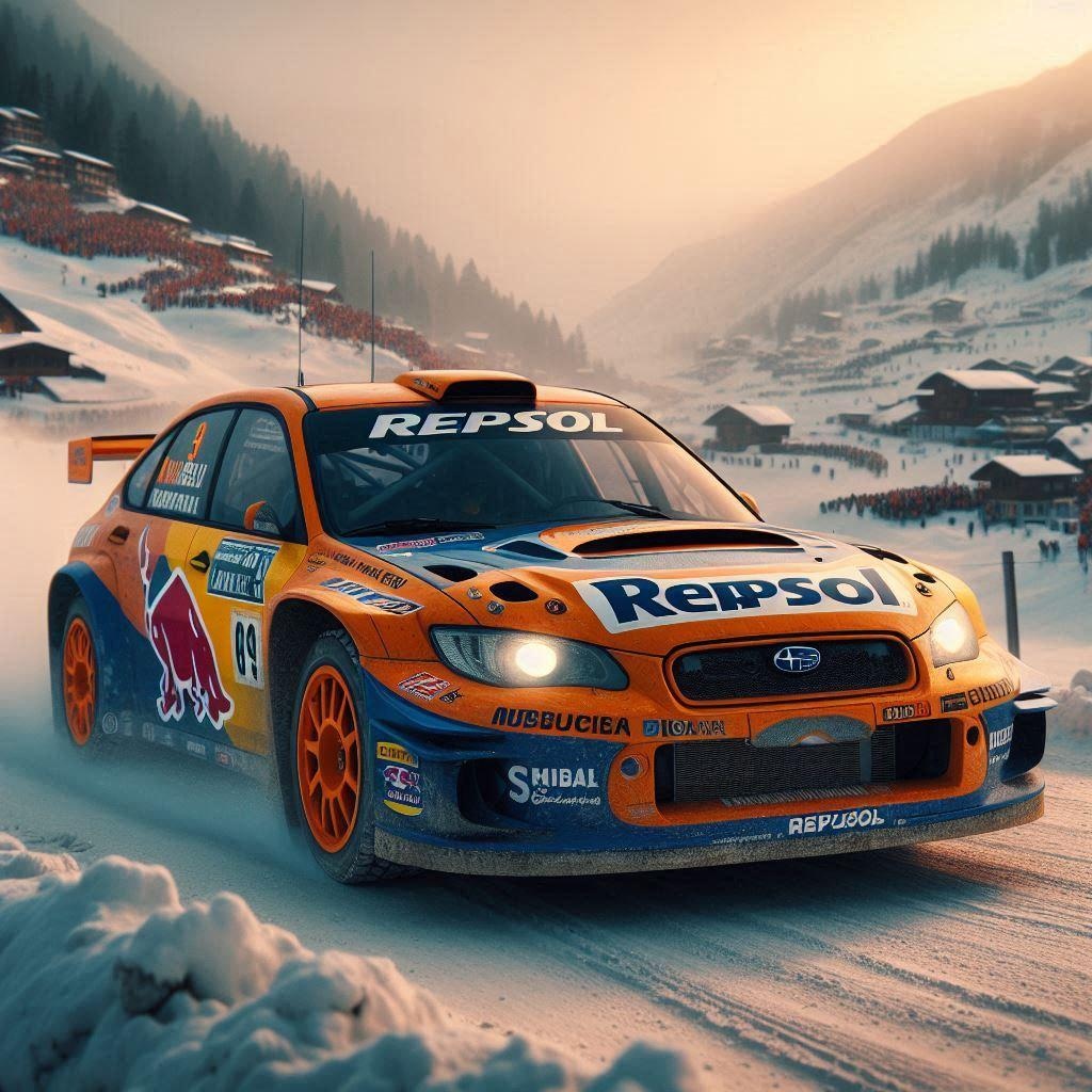 レプソルカラーレガシィB4ラリーカー