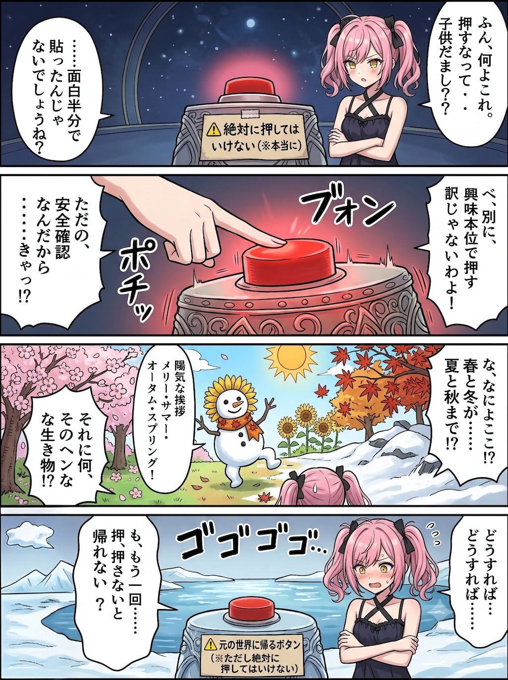 頑張れハルネちゃん〜ボタンを押したら⋯編