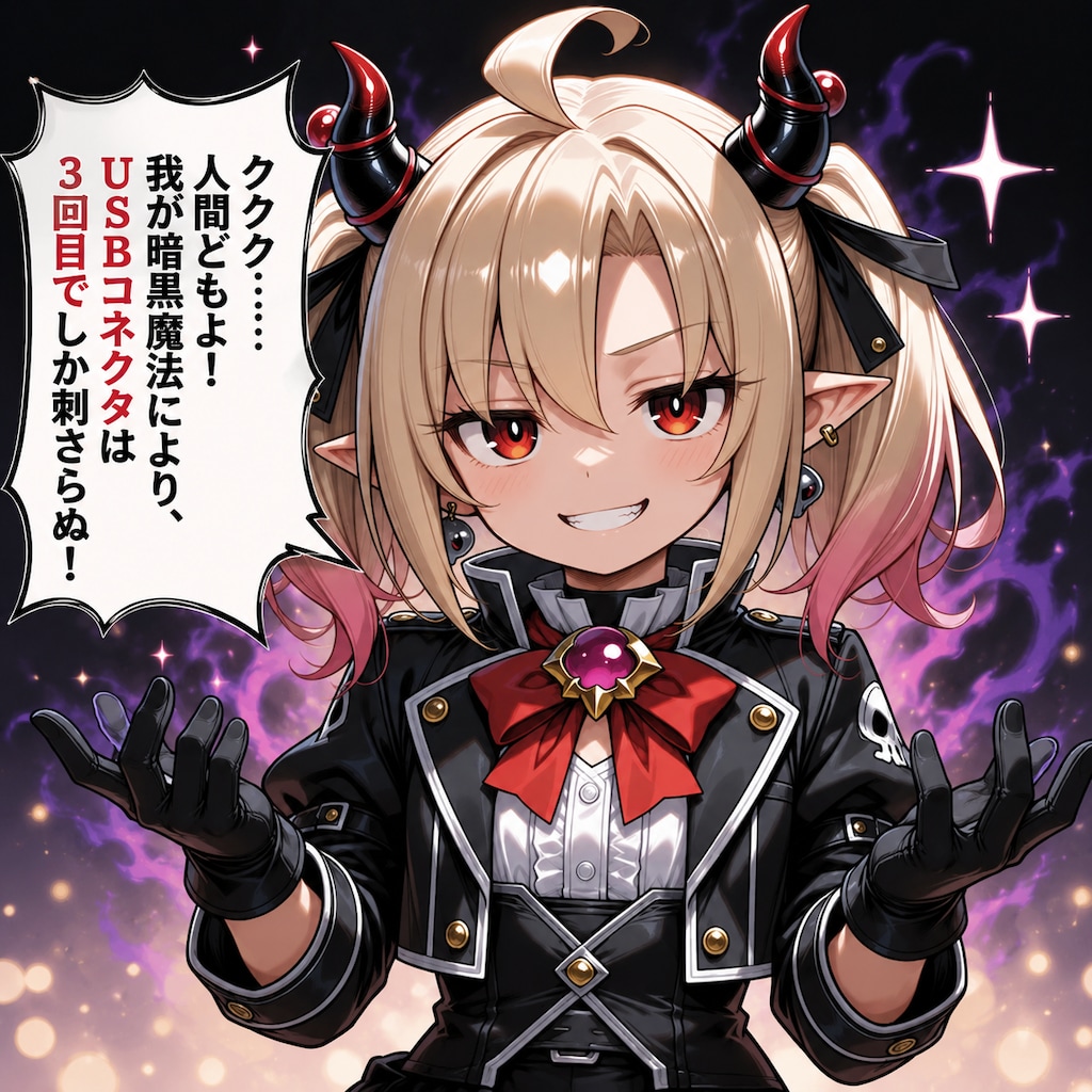 暗黒魔法発動・・・！（ベルちゃん）