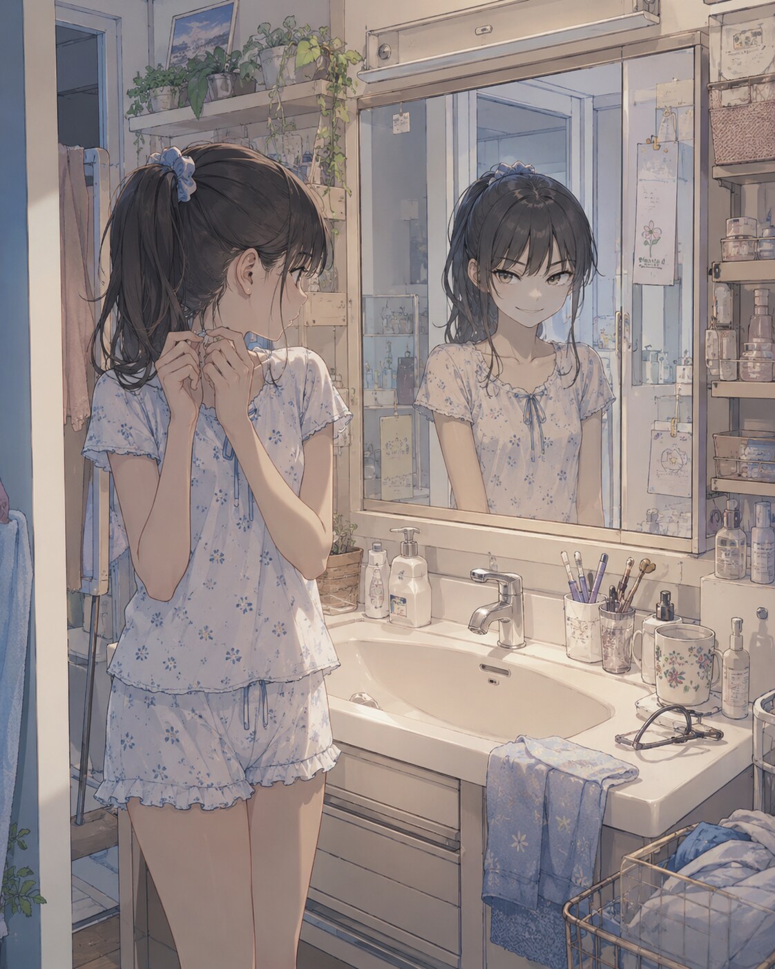 心霊動画でよくある鏡の…