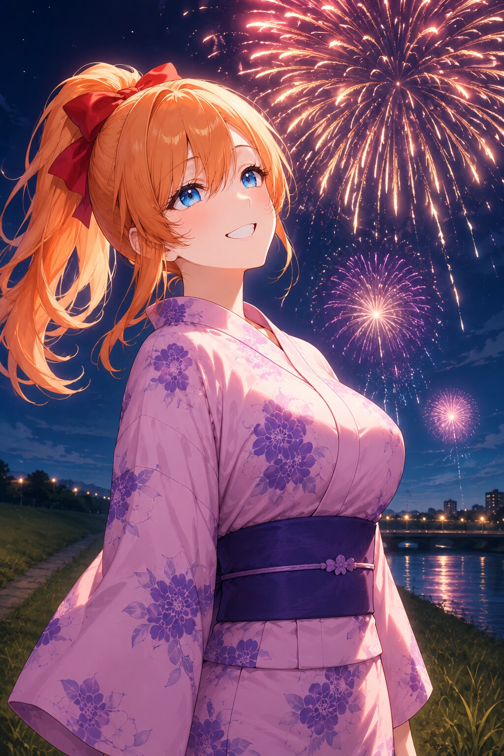 おねえさんと花火 | の人気AIイラスト・グラビア