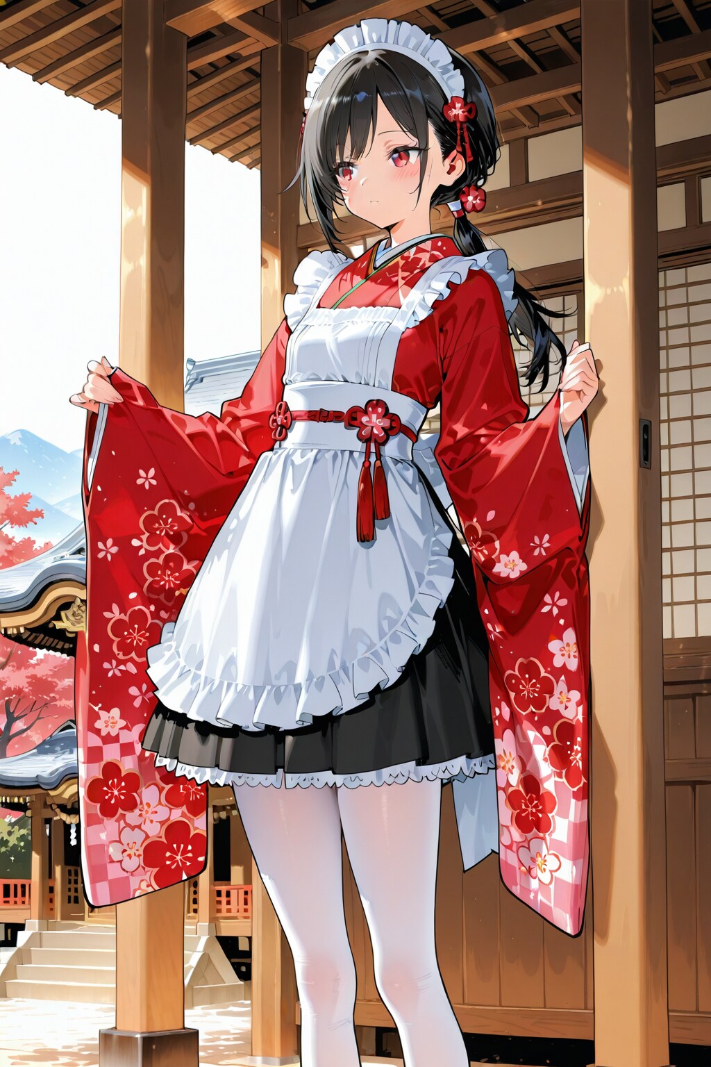 メイドの初詣