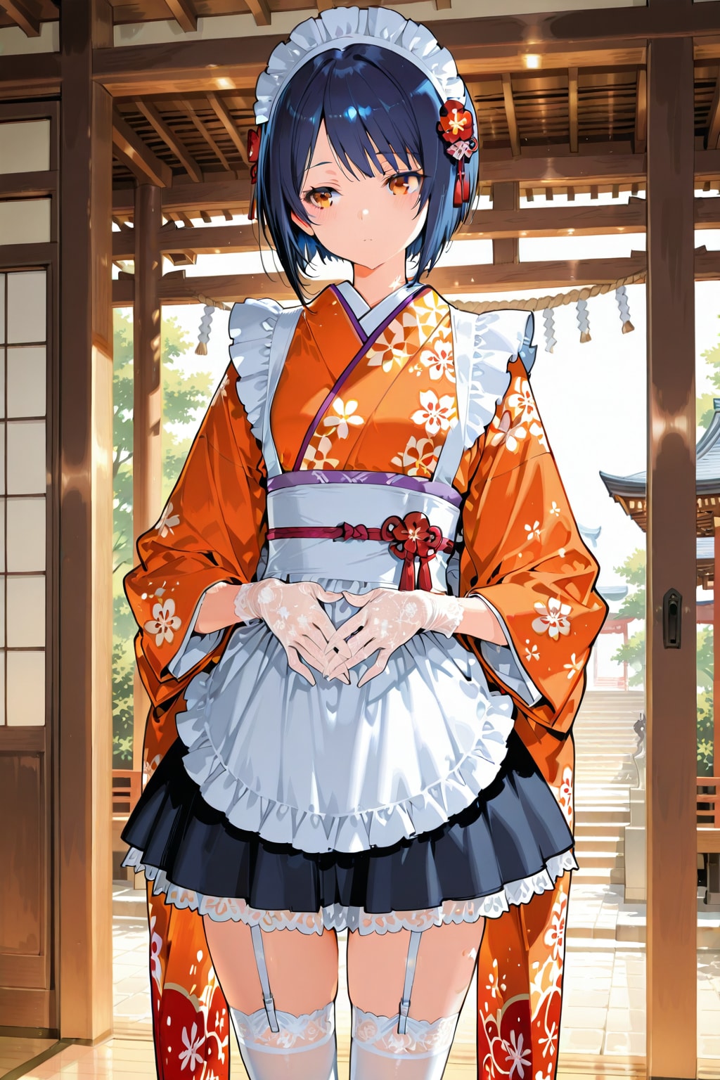 メイドの初詣