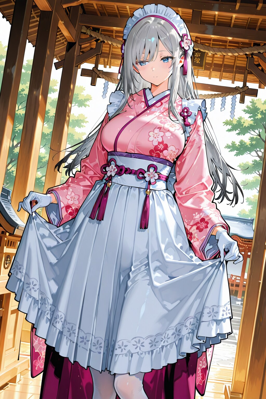 メイドの初詣