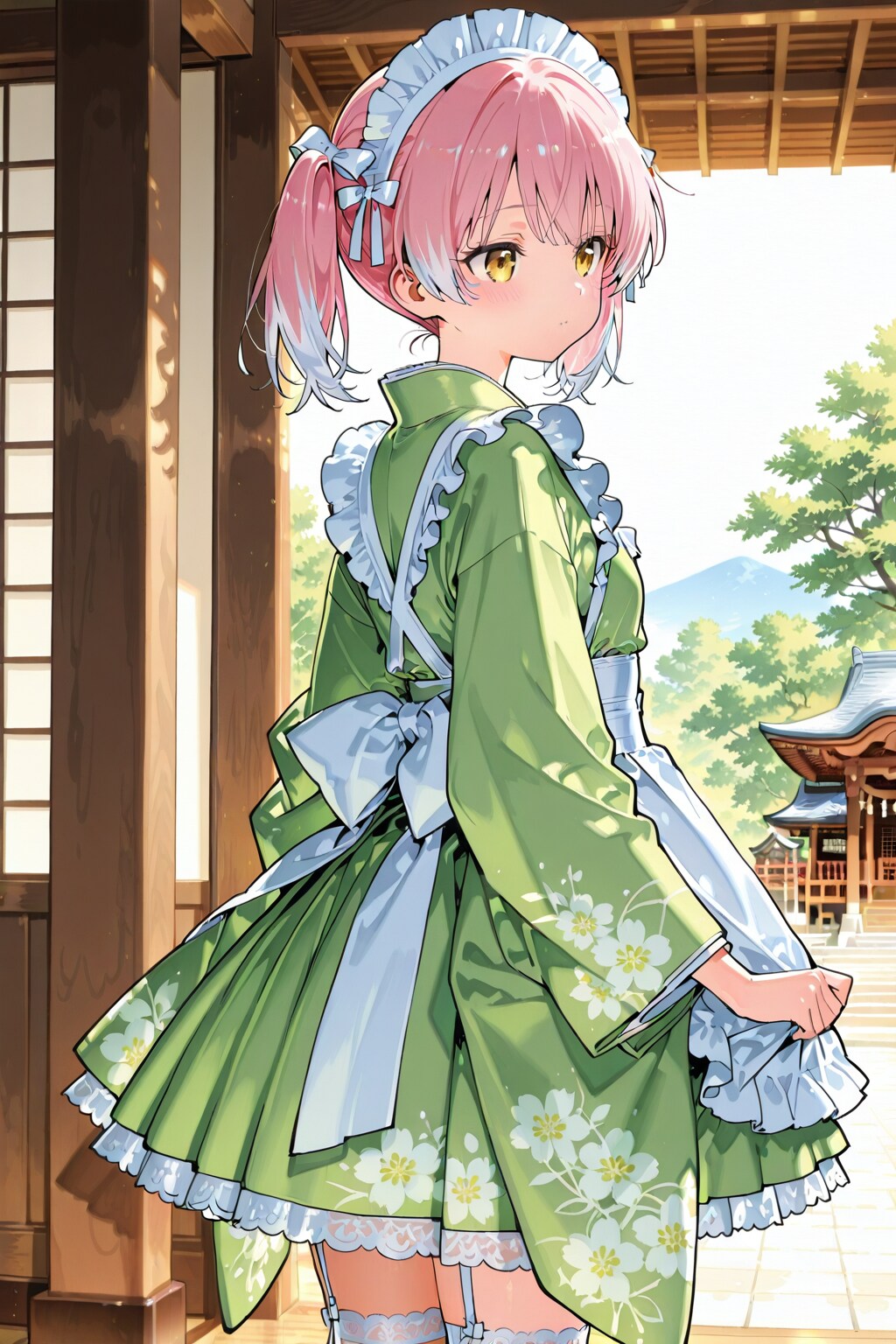 メイドの初詣