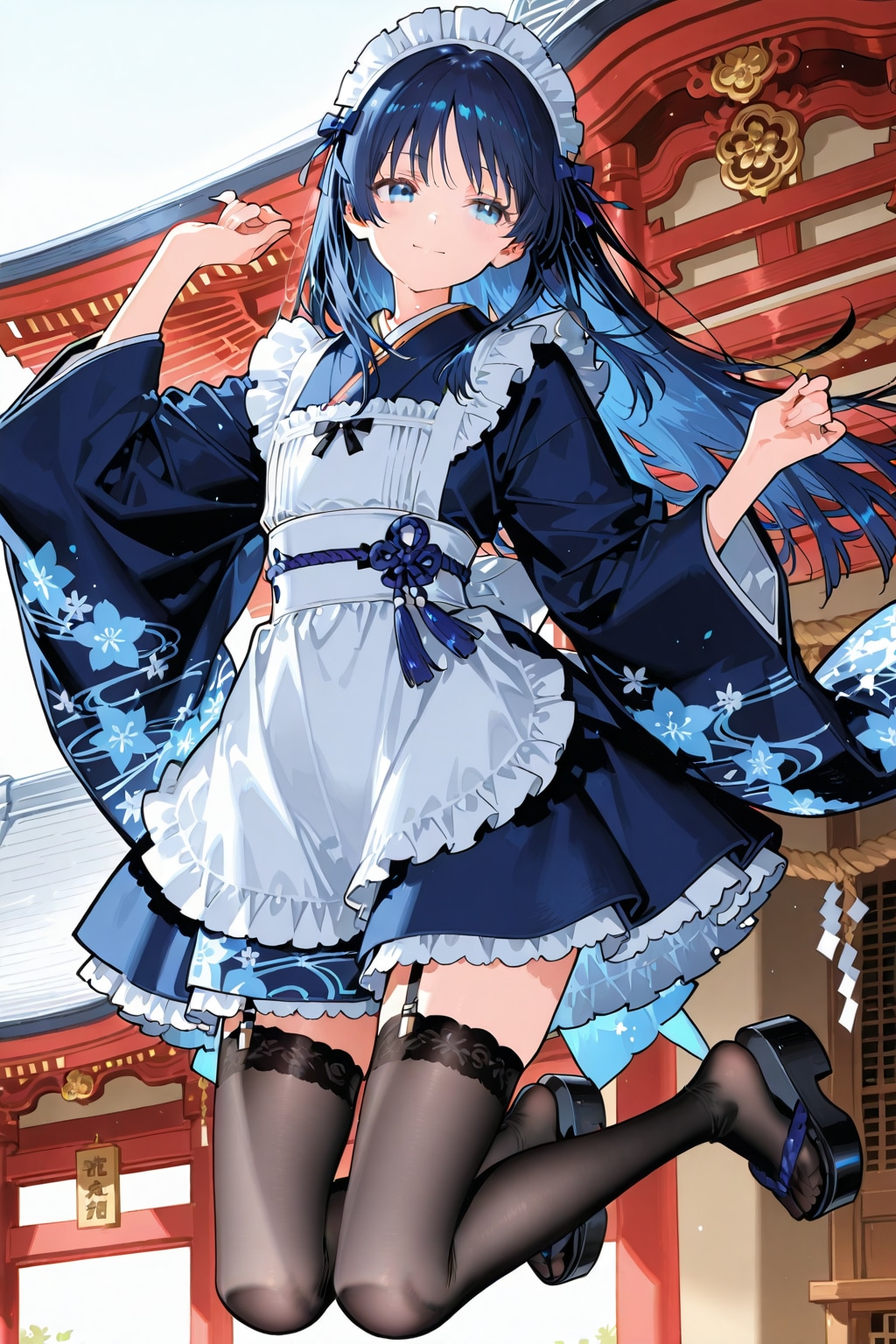 メイドの初詣