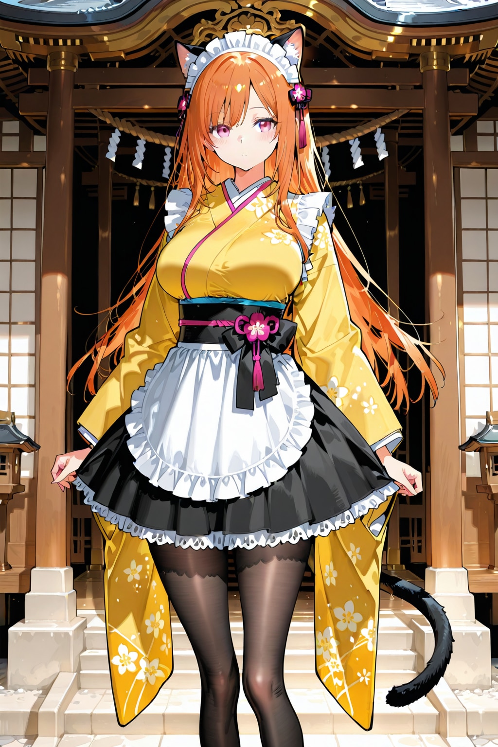 メイドの初詣