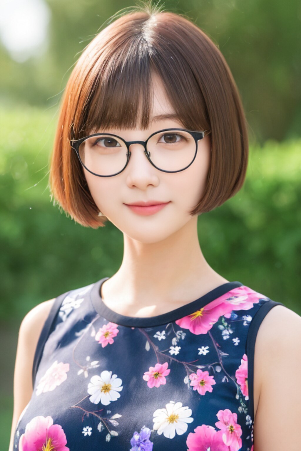 眼鏡と女子高校生