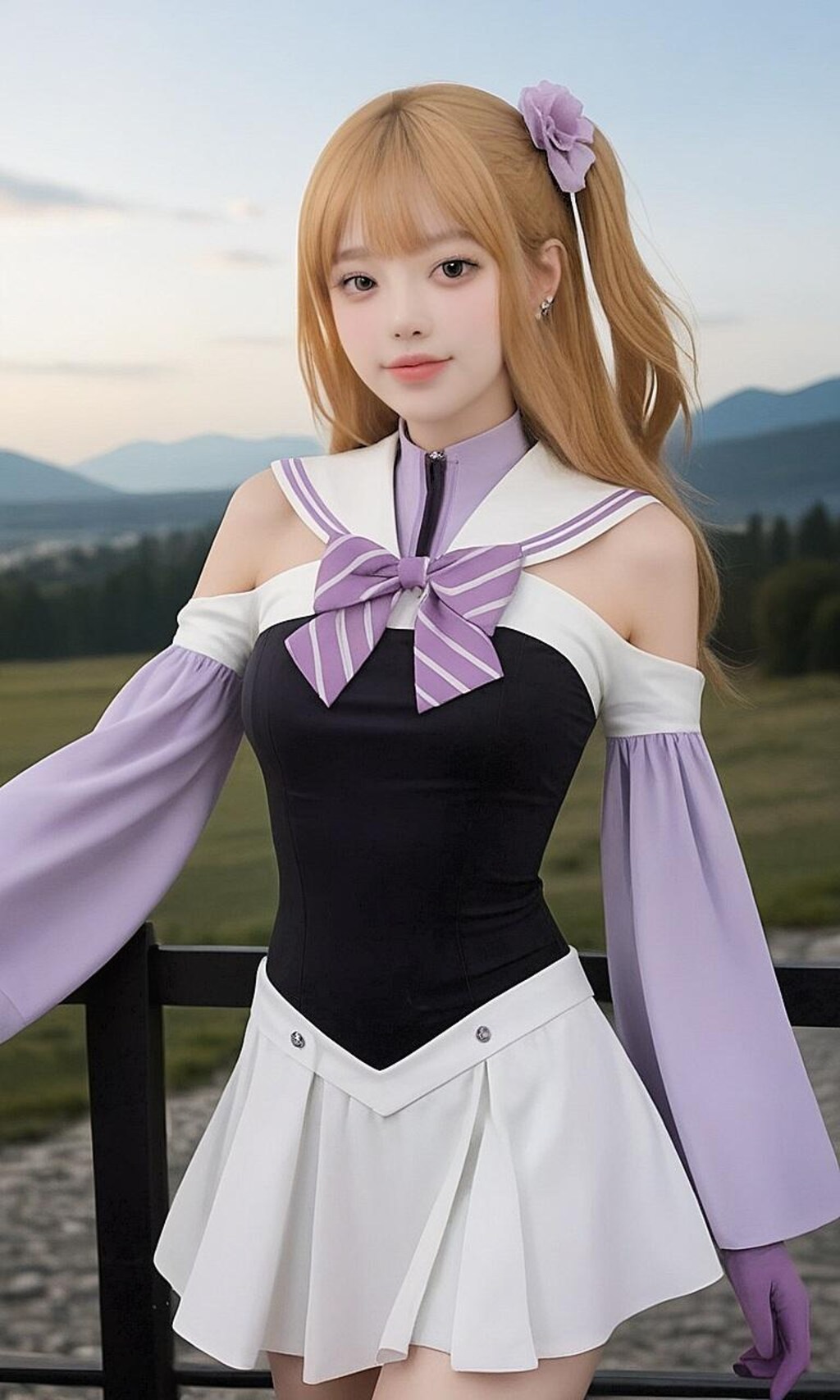 乃木園子(勇者衣装)風な女性①