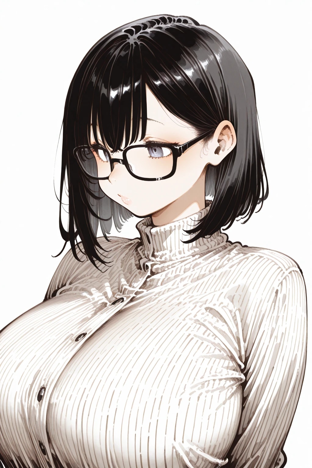 黒髪眼鏡ちゃん