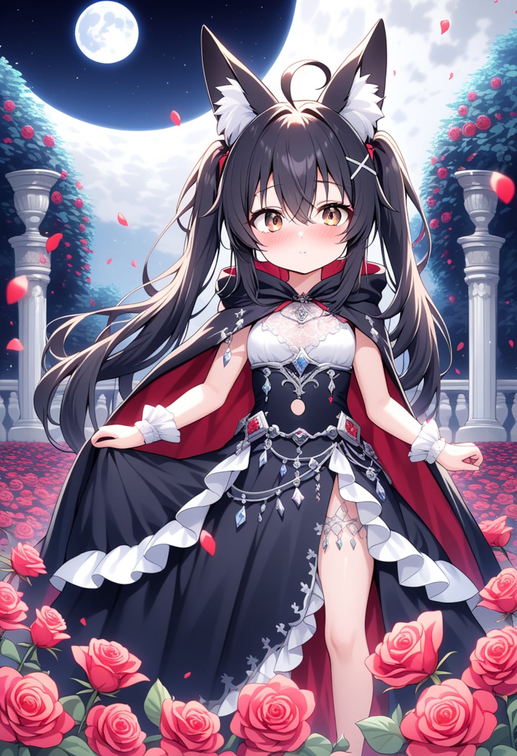 ネコミミ ツキ バラ スイショウ