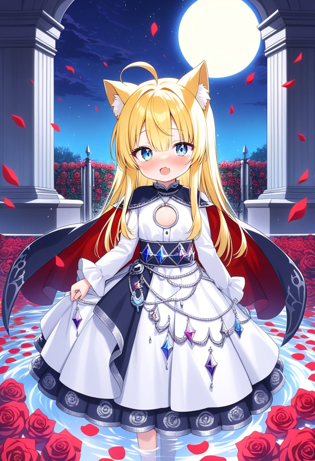 ネコミミ ツキ バラ スイショウ