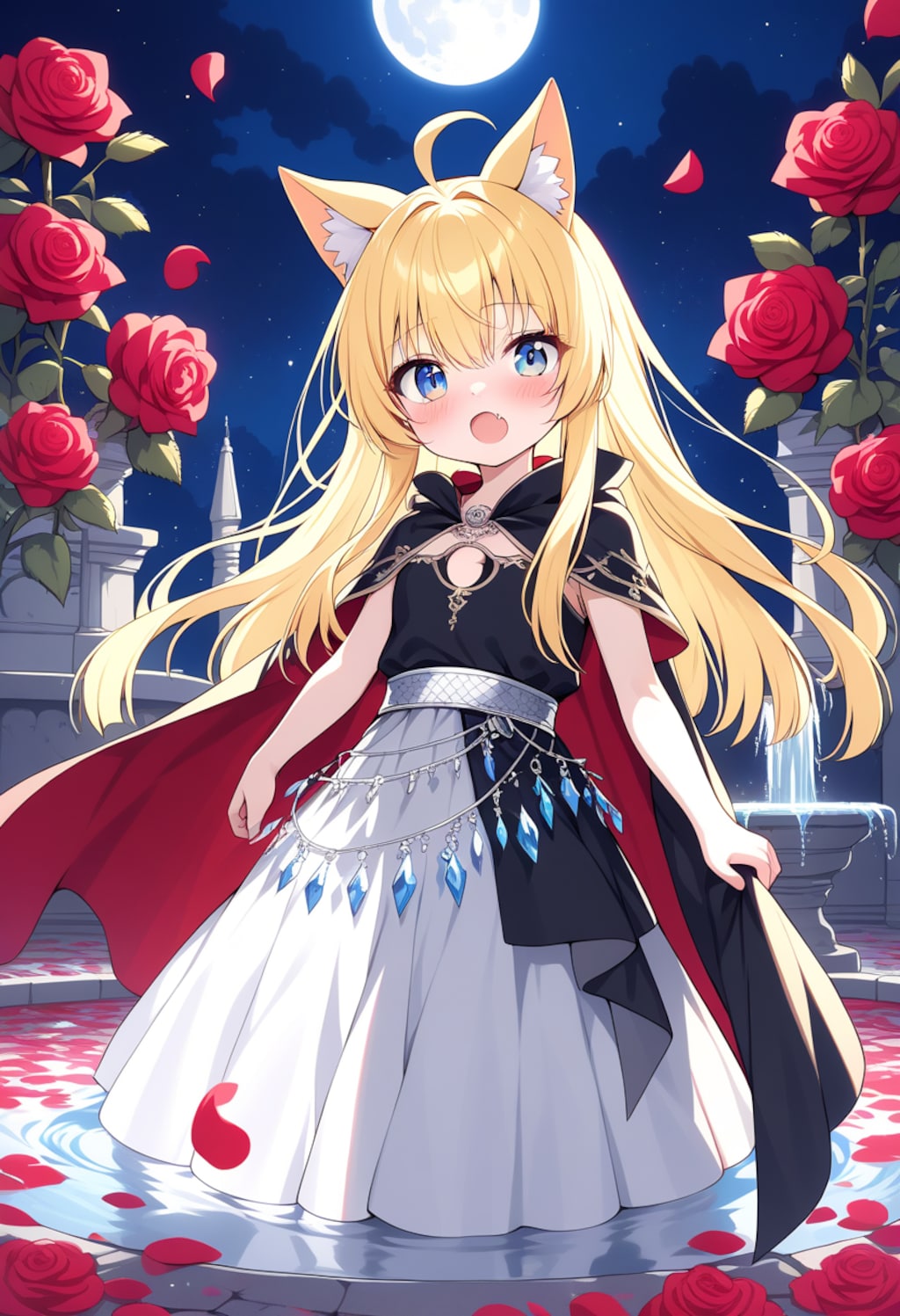 ネコミミ ツキ バラ スイショウ