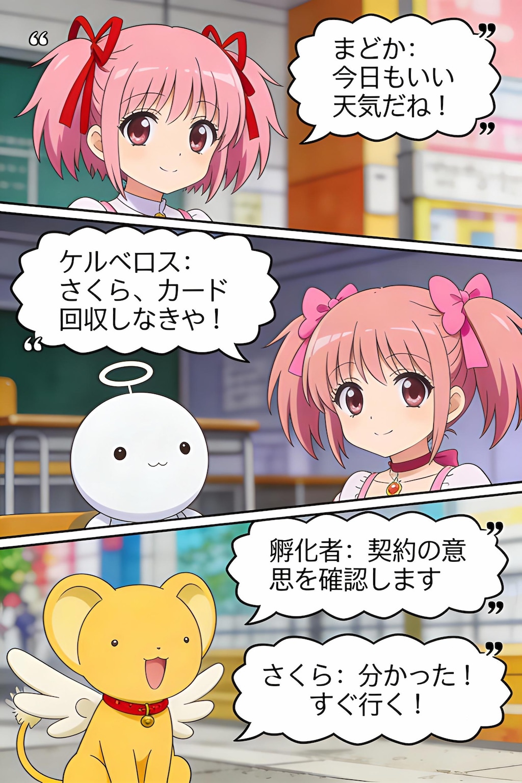 Seedream4.5で魔法少女まどか☆さくら