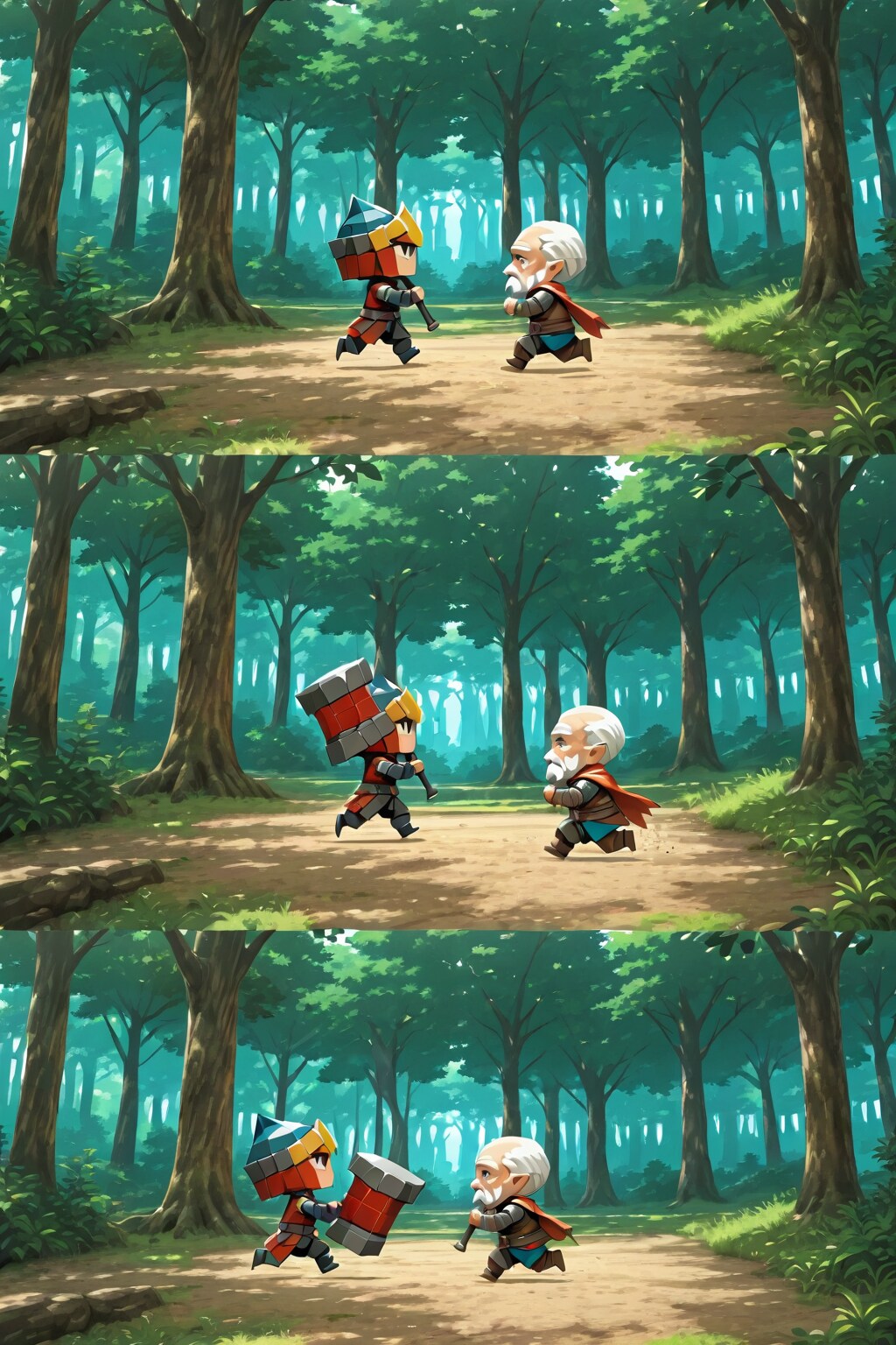 ポリゴンちびモデル　～おじいちゃん編～