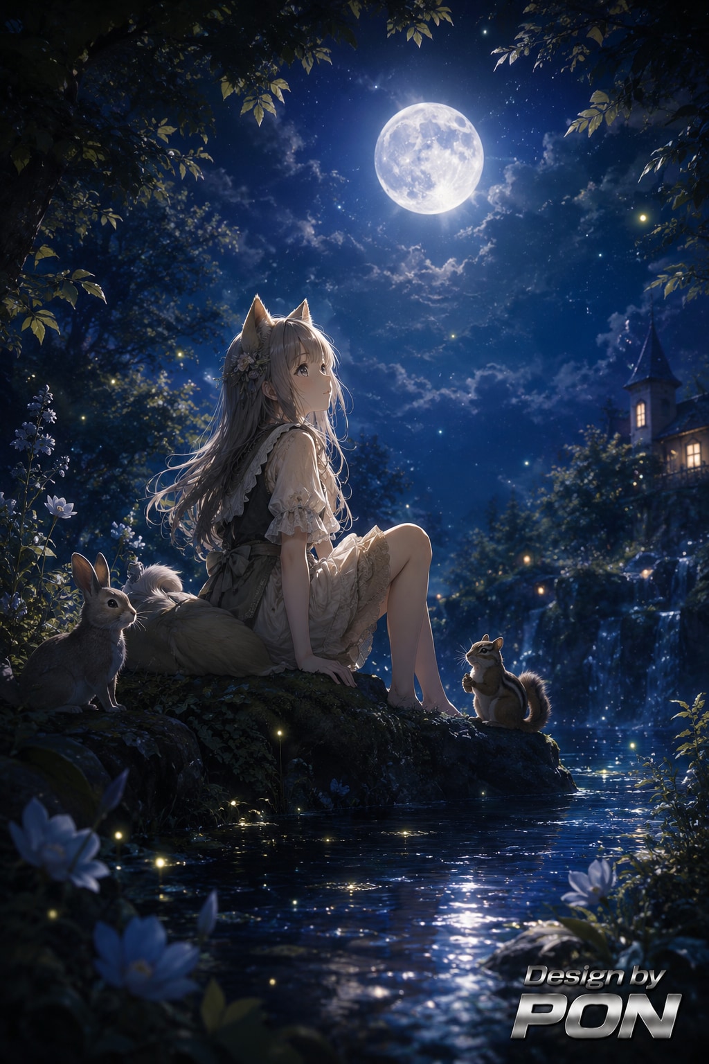 蒼月の森 | の人気AIイラスト・グラビア