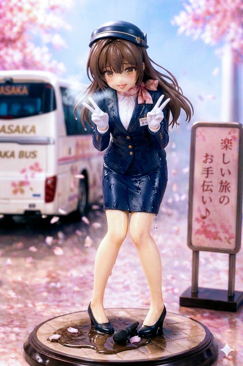 Geminiで修学旅行中のPAで、何かに間に合わなかったバスガイドさんフィギュア