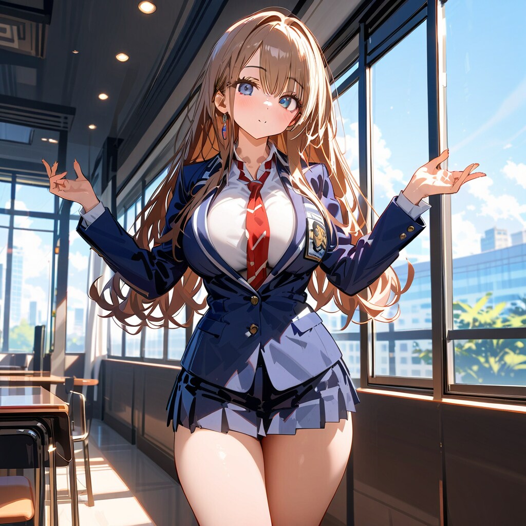 制服の亜寿沙先生