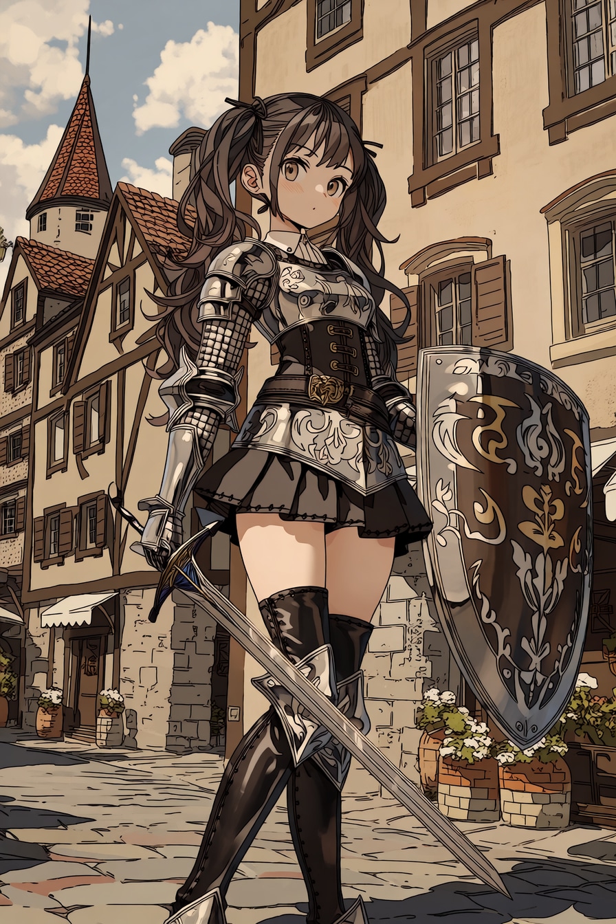 ナイトにジョブ変更したよん | の人気AIイラスト・グラビア