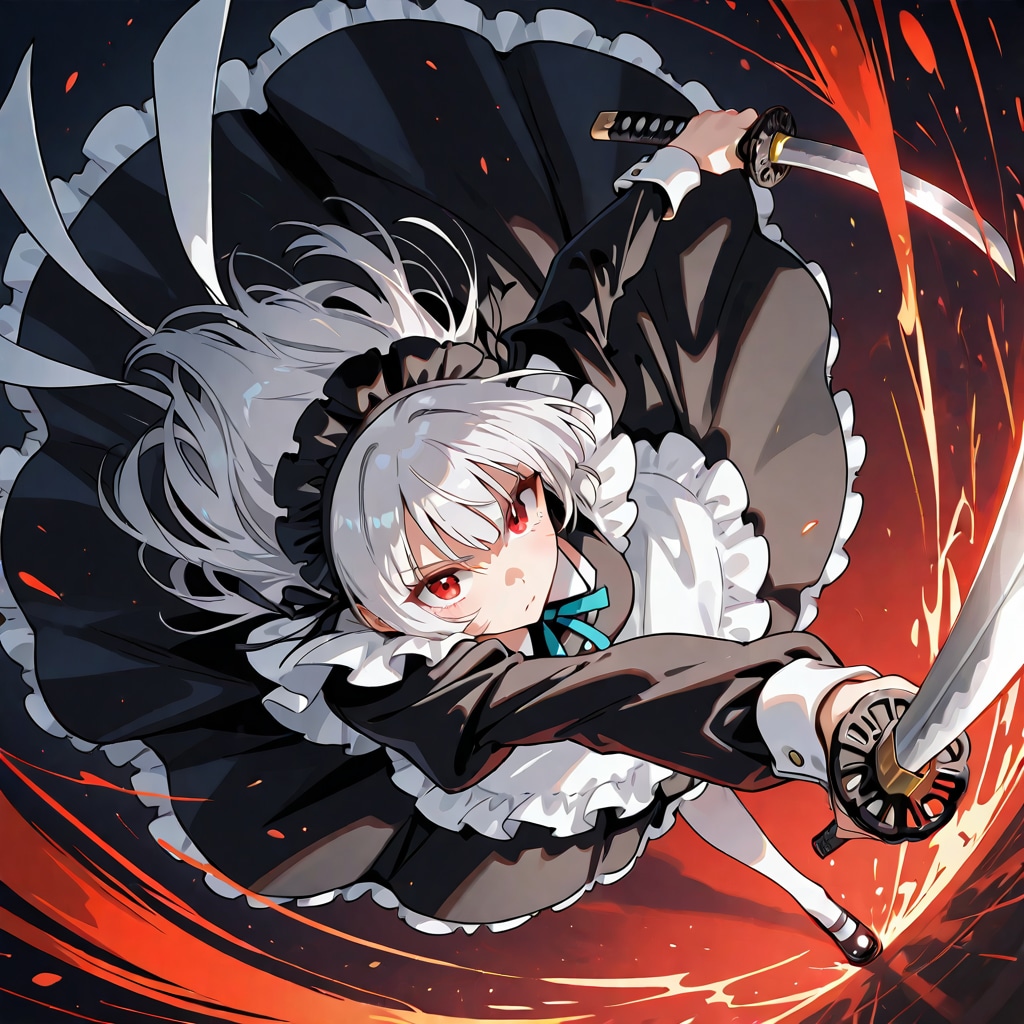 戦うメイドさん